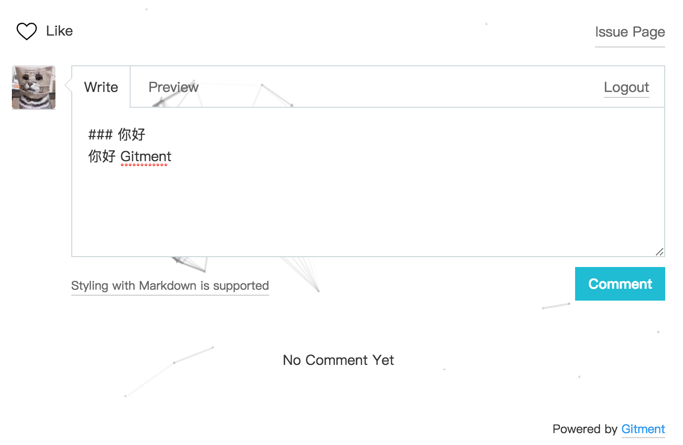 Hexo下NexT主题添加Gitment评论插件